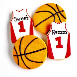 ½ Dz. Basketball Cookie Set! Pressures, Challenges and Opportunity! Birthday Themed, Sports Lover Party Favors or Graduation Gift!