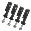 Mounting Pin Set, 4 Piece Lockable Anti-Theft Stainless Steel Mounting