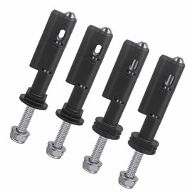Mounting Pin Set, 4 Piece Lockable Anti-Theft Stainless Steel Mounting Pin Set for MaxTrax MKII Recovery Traction Board Brackets