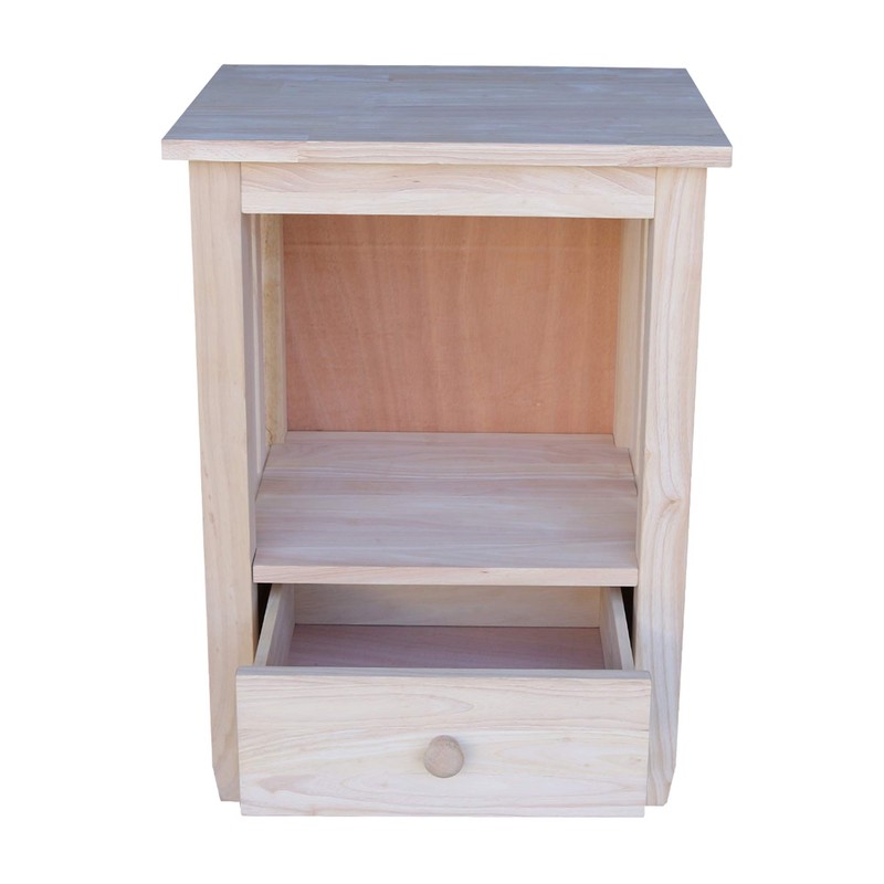 International Concepts Mission Tall End Table, Unfinished