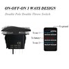 3 Way Maintained Rocker Switch 7Pin ON-Off-ON 12V 20A DPDT