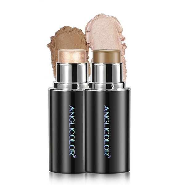 Anglicolor Highlighter Long Lasting, Contour Stick Makeup Naturally, Blush Makeup