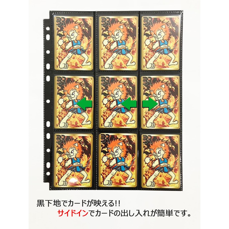 Set of 2 BR Black Refills, 9 Pockets, Pack of