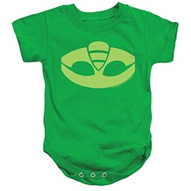 PJ Masks Gekko Symbol Unisex Infant Snap Suit for Baby (12 Months) Kelly Green