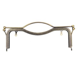 Bolsa de monedero Beso Cierre de broche, Bolsa de monedero Marco de de metal Marco de monedero de metal en relieve cuadrado para manualidades de costura de bolsa de asa de