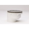 Plastic Oddities PFG610 Offset Fiberglass Shower Stall Drain with Stainless