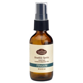 Fabulous Frannie Tension Massage Spray Pure Therapeutic Essentials and All Natural Carrier Oils 2oz Grapefruit, Lavender, Peppermint and Rosemary