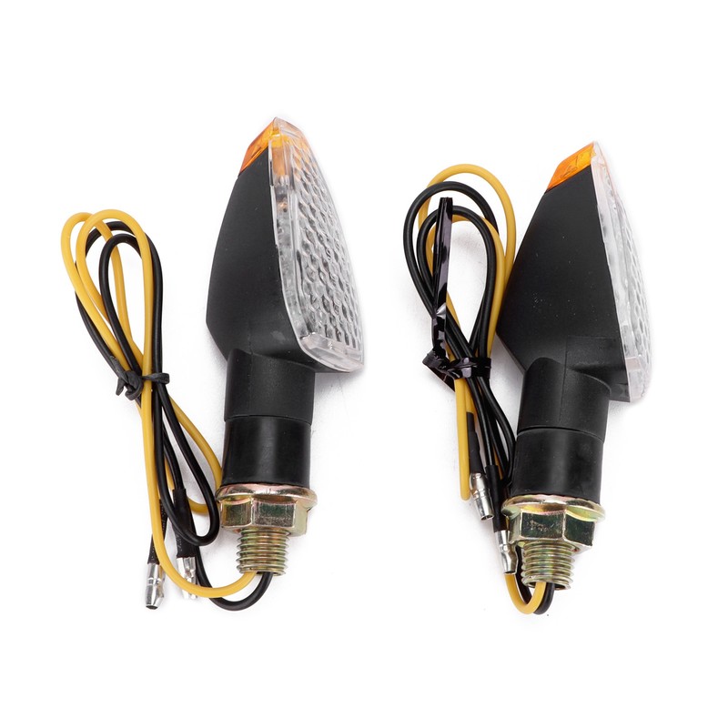 Pair Motorcycle Turn Signal Light 12V LED Waterproof Replacement for