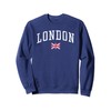 Vintage London England Country Flag Souvenir Vacation Sweatshirt