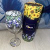The Play Van Gogh Museum WINE Glass Irises design collectible