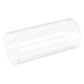 sourcing map PVC transparent tube, inner diameter 86 mm, diameter 90 mm, length 200 mm, acrylic plastic tube for lamp making, floor lamps, furniture