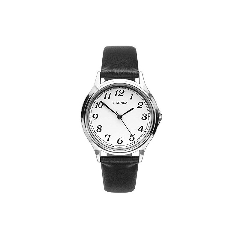 Sekonda Easy Read Mens Analogue Quartz Watch with White Dial