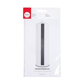 RAYHER 3103822 Wax Foil 20 x 10 cm Self-Service Bag/Pack of 1, Silver, Hochglã ¤ N