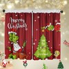 Cuteiush Christmas Window Decor 2 Panels Set 28'' L X