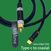Arklove 2ft USB c to coaxial Cable Male Type-c to