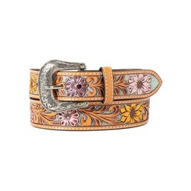 ARIAT Women's Western Sunflower and Daisy Belt, Multicolored, Large