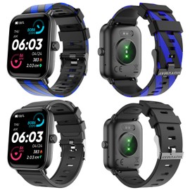 Smartwatch Fitness Tracker for Women with Phone Function & Alexa Built-in, IP68 Waterproof Sports Watch with Heart Rate Sleep Monitor Pedometer 2 Watch Straps Fitness Watch for iOS Android