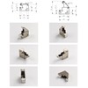 12pcs Push Pull Opening Mechanism Inspection Hatch New Model Mini