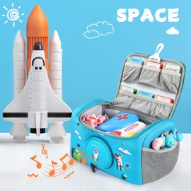 OUKNAK Carrying Case Compatible with Little Tikes for Story Dream Machine Books Starter Set, Storage Carrier Bag for Little Tikes for Storytime Audio Play Real for Littles Character Collection (Blue)