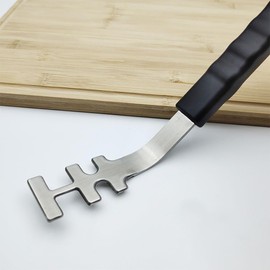 2Pcs Grate Lifter Tool Heat Resistant Grill Grate Lifter Anti Scald Cooking Grate Lifter Tool Bakeware Starter Charcoal BBQ Camping Charcoal Grill Hook Pot Holder Gripper for Outdoor Barbecue Grill