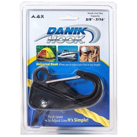 Danik Hook Composite Anchor Hook– Easy to Use, Knotless Anchor System - Anchor Hook for Small Boats, Buoy’s, RV’s, Campers, Fishing, and All Outdoor Sports – Never Tie a Knott Again, 100’s of Uses, Reliable and Non Scratching Holding up to 500 Pounds wit