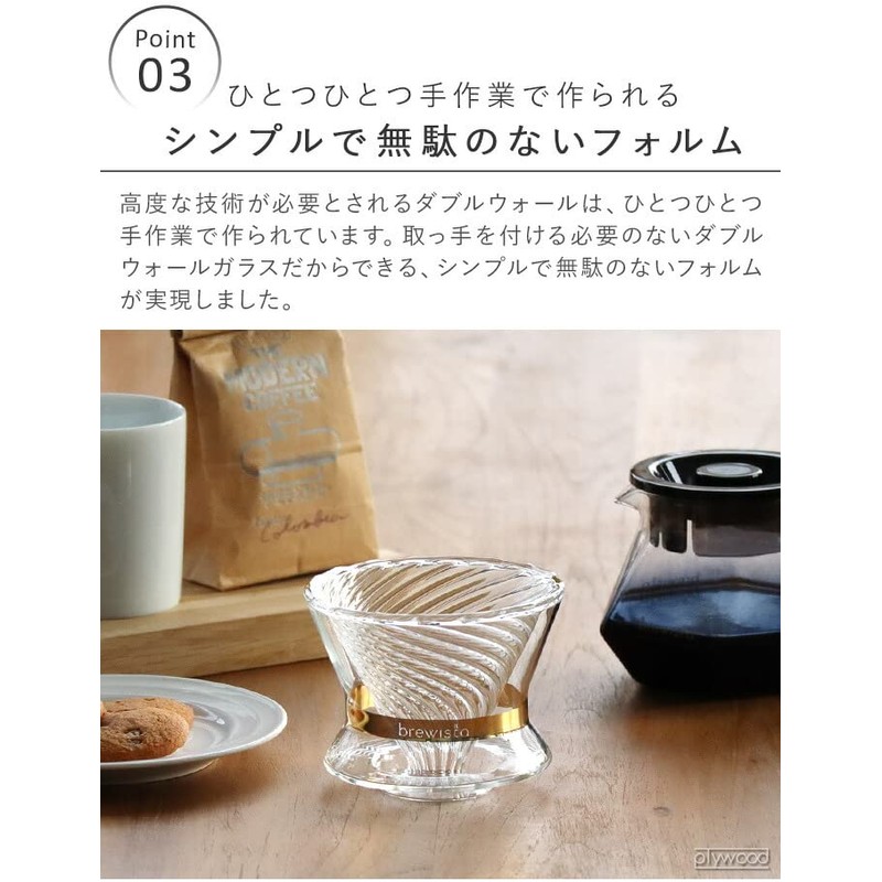 Brewista Tornado Duo Double Wall GlassDripper Brewista Tornado Duo Double