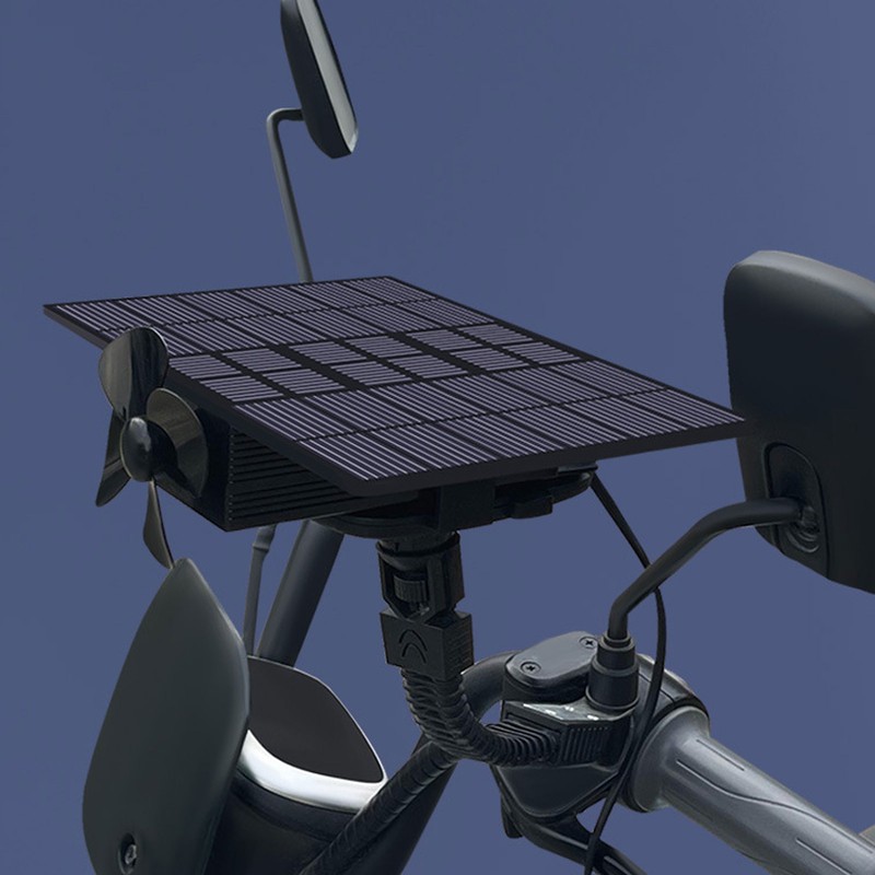 Solar Wind Power Generator Aluminum Alloy Electric Bike Range Extending
