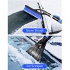 HEEYA 2 Pack Ice Scraper and Brush for Car, Extendable