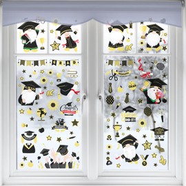Graduation Window Stickers,9PCS,Graduation Window Decorations,Graduation Decorations Indoor,Graduation Decor,Window Graduation Stickers,Graduation Stickers for Windows,Graduation Stickers Reusable
