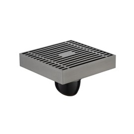 SX FSCC Oil Rubbed Bronze Shower Drain Square 4 Inch Shower Floor Drain with Tiled Insert Grate & Removable Hair Strainer SUS 304 Stainless Steel Shower Drain Cover Bathroom Accessories