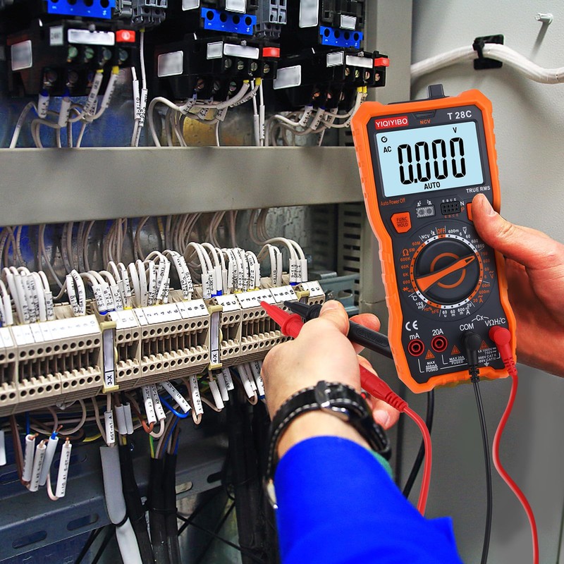 YIQIYIBO Digital Multimeter, True RMS 6000 Counts Manual Range Voltage