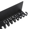 Medal Display Hanger Never Give Up Sturdy Shelf with Hooks