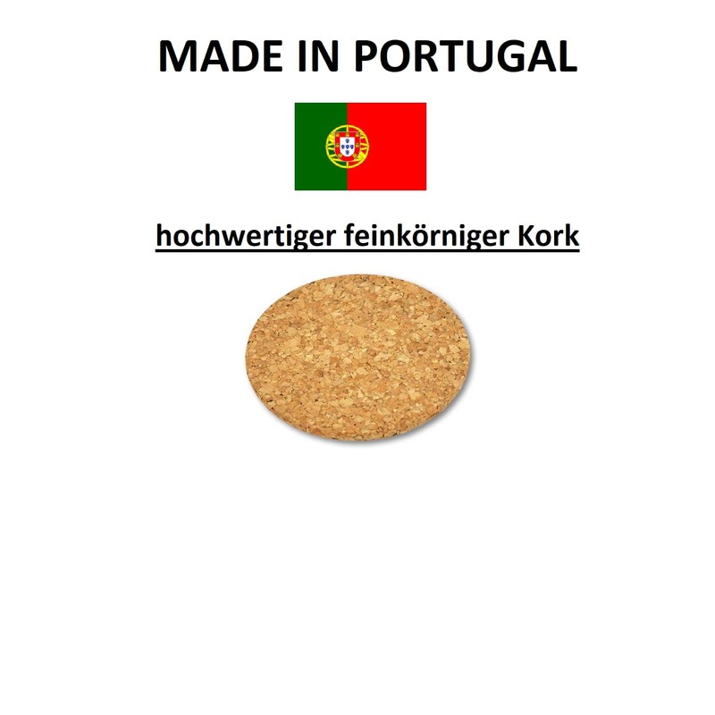 Cork Coasters – 9.5 cm Diameter 1 cm Thick/6 Pcs/Set