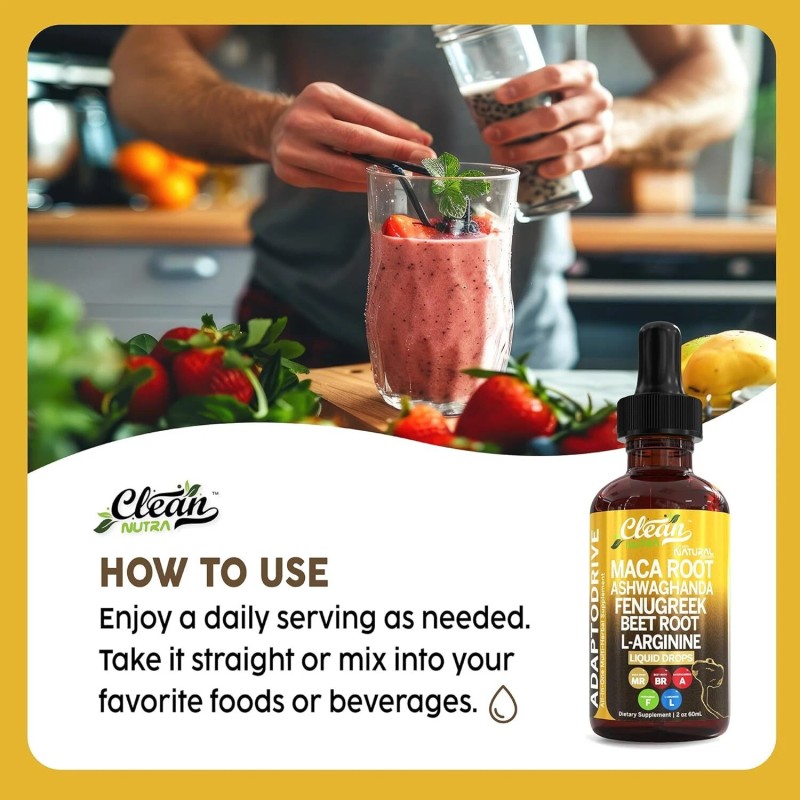 No Brand Clean Nutra Organic Maca Root Drops | Immune,Gut