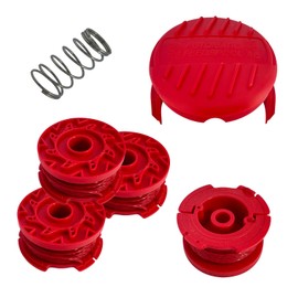 YSNEHSN CMZST080 CMZST0803 Trimmer Spool Line 20ft 0.080" Compatible with Craftsman CMCST910 CMCST910M CMCST910M1 Series Weed Eater with Cap CMZST120SC (4 Spools + 1 Caps)