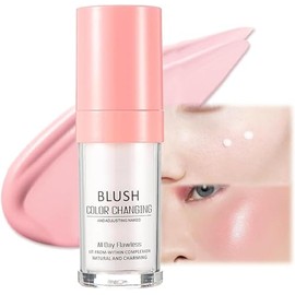 Rubor Que Cambia De Color, Rubor Líquido Que Cambia De Temperatura Para Pieles Maduras, Resistente Al Agua Larga Duración Para Maquillaje Facial