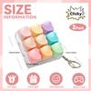 2 Pcs Keyboard Fidget Toy, 9 Keys Cute Heart-Shaped Clicker