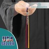 Endea Graduation Triple Color Tassel with Silver Stacked Date Drop