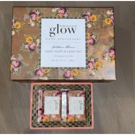 MACKENZIE CHILDS NEW in BOX MACKENZIE -CHILDS Glow Home Golden Hour Soaps & Caddy Set GREAT GIFT