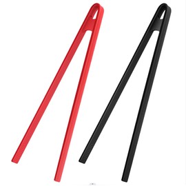Armrouns 2PCS Silicone Trivet Tongs Anti-slip, 11.8" Silicone Kitchen Tong, Toast Tongs for Cooking, Long BBQ Grilling Tong for Toaster, Pan Fried Steak, Barbecue and Salad.