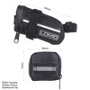 Lomo Waterproof Road Bike Saddle Bag - Small Black