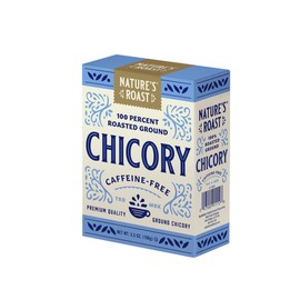 Nature’s Roast 100% Roasted Ground Chicory, 5.5 Ounce - Naturally Caffeine Free Coffee Substitute