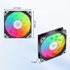 ELUTENG 4 Pack 120mm ARGB Fan 4 Pin PWM Max