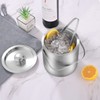 LUCKYGOOBO Mini Ice Bucket Portable Double Wall Ice Bucket with
