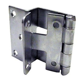 RPC 1-3/8" Thick Door Overlay hinges Chrome Powder Coat finish