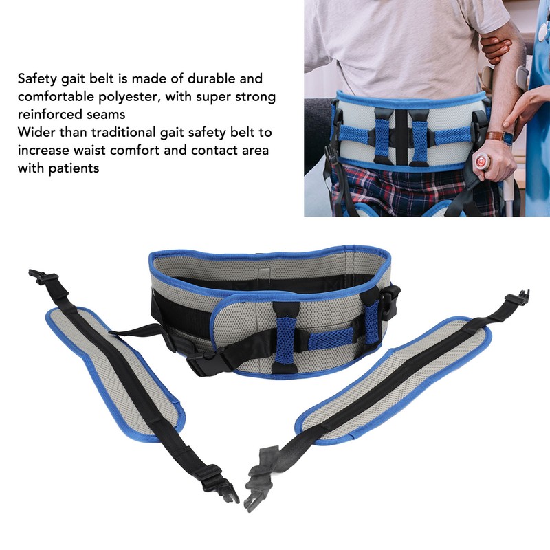 Transfer Gait Belt with Handles Quick Release Buckle Elderly Patient