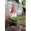 Hi-Line Gift Ltd. Funny Garden Gnome Holding Bird Bath Resin