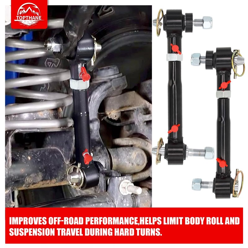 2.5" - 6" Lift Front Sway Bar Quicker Disconnect System