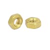 sourcingmap M4 Brass Machine Screw Insert Lock Finished Hex Nut