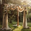Wokceer Wedding Arch Draping Fabric Nude 28.7" x 20FT Sheer